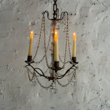 Load image into Gallery viewer, Late 19th Century French 3-Arm Candle Chandelier
