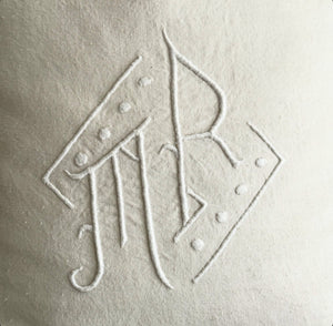 French Linen Monogrammed Cushion