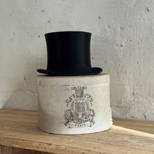 Load image into Gallery viewer, 19th Century Parisian Hatbox with top hat