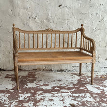 Load image into Gallery viewer, Late 19th Century French Cane Bench