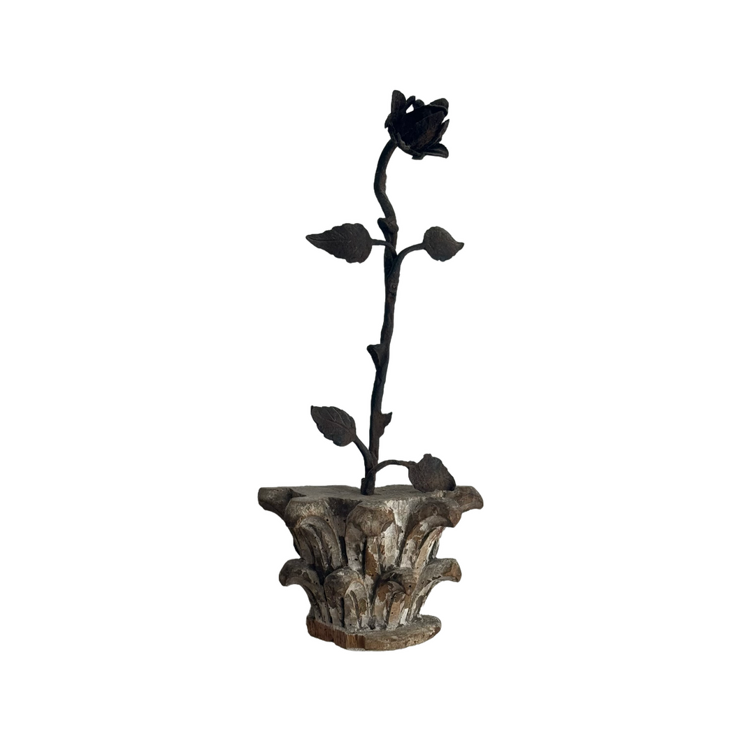 Late 18th Century French Wood/Iron Fragment