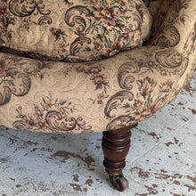 Load image into Gallery viewer, Antique French-Style Scallop-Back Salon Chair, Circa 1900