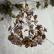 Load image into Gallery viewer, 19th Century Italian Gilt Metal Toleware Candle Chandelier