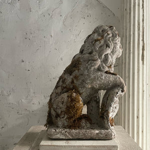 Late 19th Century French Cast Stone Lion