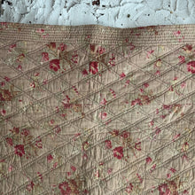 Load image into Gallery viewer, 19th Century French Boutis Floral Quilt