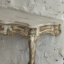 Load image into Gallery viewer, Early 19th Century French Louis XV Style Carved Painted Console Table