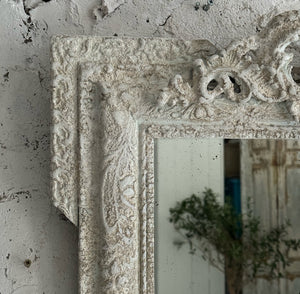 Late 19th Century French Crested Mirror