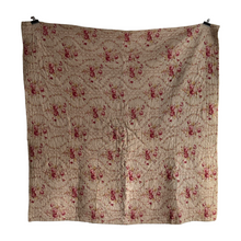 Load image into Gallery viewer, 19th Century French Hand-Quilted Floral Quilt / Boutis