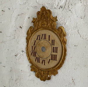 Early 19th Century French Giltwood Decorative Clock Face