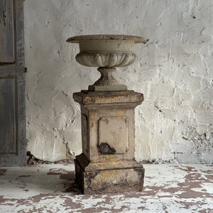 19th Century French Cast Iron Urn