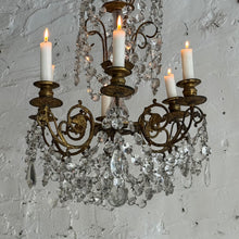Load image into Gallery viewer, Early 19th Century French 6-Arm Candle Chandelier