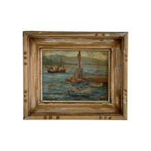 Load image into Gallery viewer, Mid-20th Century Mediterranean Harbour Oil Painting