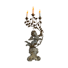 Load image into Gallery viewer, Early 19th Century Italian Wooden Putti Candelabra