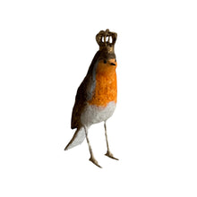 Load image into Gallery viewer, Handmade Crowned Robin Sculpture by a Parisian Artist