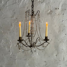 Load image into Gallery viewer, Late 19th Century French 3-Arm Candle Chandelier