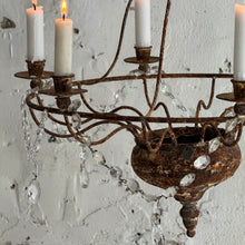 Load image into Gallery viewer, Rustic French 6-Arm Candle Chandelier