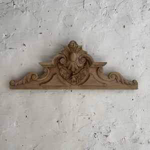 Late 19th Century French Wooden Pediment