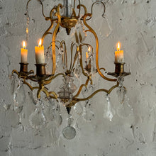 Load image into Gallery viewer, Late 19th Century French 4-Arm Candle Chandelier