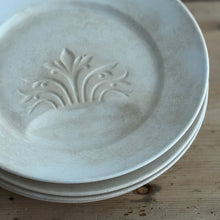 Load image into Gallery viewer, Set of Four Antique French Digoin &amp; Sarreguemines Fleur-de-Lis Ironstone Entrée Plates
