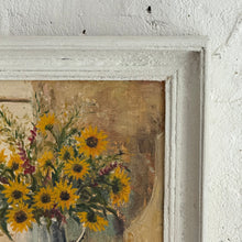 Load image into Gallery viewer, ‘Sunflowers by the Window’ — Signed French Oil on Board
