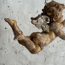 Load image into Gallery viewer, Early 19th Century Italian Carved Flying Cherub