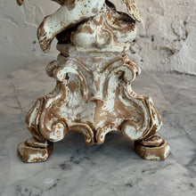 Load image into Gallery viewer, Pair Of Early 19th Century Italian Wooden Putti Candelabra