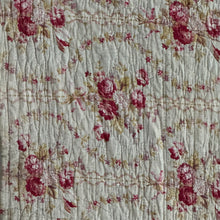 Load image into Gallery viewer, 19th Century French Hand-Quilted Floral Quilt / Boutis