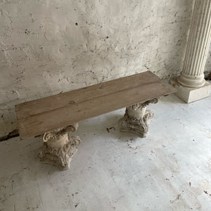 Early 19th Century French Plaster Capital Coffee/Console Table