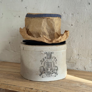19th Century Parisian Hatbox with top hat
