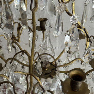 Late 19th Century French 6-Arm Candle Chandelier