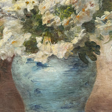 Load image into Gallery viewer, 19th Century Attributed to Edmond van Coppenolle (1846–1914) – Blossom in a Blue Faience Vase, Oil on Canvas