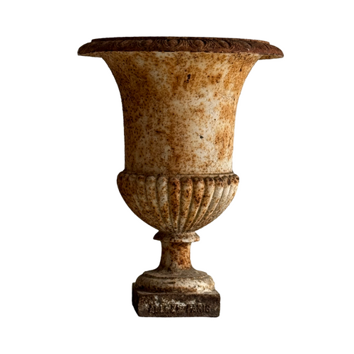 Early 19th Century French Cast Iron Parisian Urn