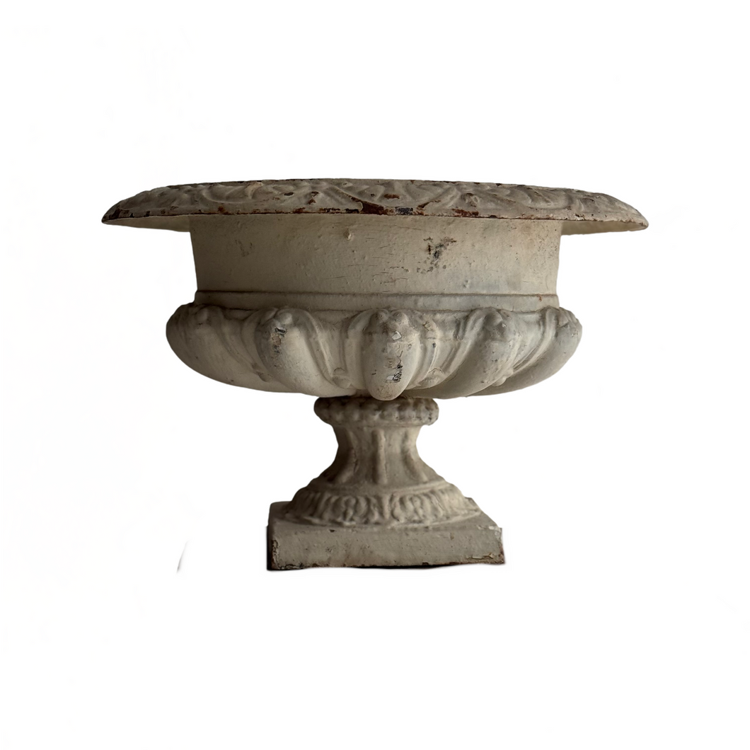 19th Century French Cast Iron Urn