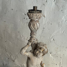 Load image into Gallery viewer, Early 19th Century French Wooden Statue/Candlestick