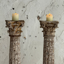 Load image into Gallery viewer, Pair of 18th Century French Carved Corinthian Columns