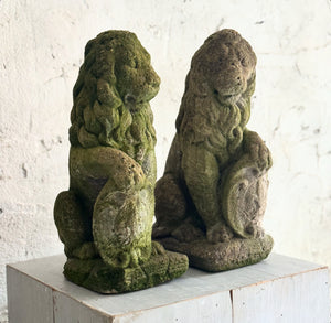 Pair Of 19th Century French Garden Lions