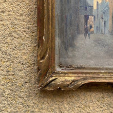 Load image into Gallery viewer, Late 19th Century French Oil Painting of Rue Saint-Pavin de la Cité, Vieux Mans, Le Mans