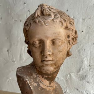 19th Century French Plaster Bust