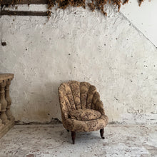 Load image into Gallery viewer, Antique French-Style Scallop-Back Salon Chair, Circa 1900