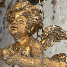 Load image into Gallery viewer, Late 19th Century French Wooden Flying Putto