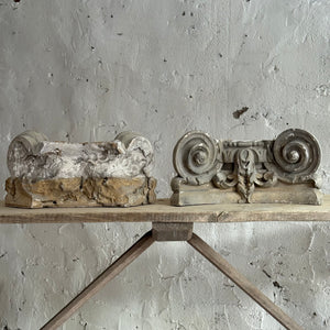Pair Of 19th Century French Plaster Capitals