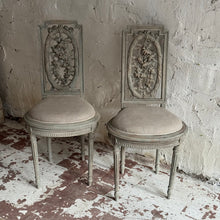 Load image into Gallery viewer, Pair Of Early 19th Century French Bedroom Chairs