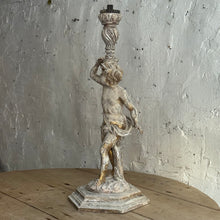 Load image into Gallery viewer, Early 19th Century French Wooden Statue/Candlestick