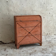 Load image into Gallery viewer, 19th Century French Painted Pine Tambour Bread Cupboard