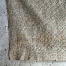 Load image into Gallery viewer, Late 19th Century French Hand Quilted Floral Boutis Quilt
