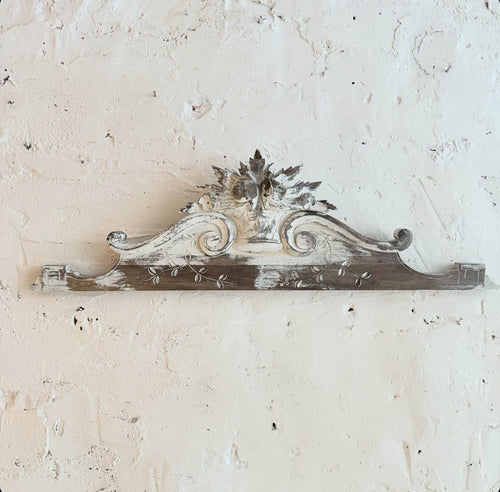 Late 19th Century French Wooden Pediment