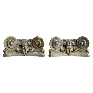 Pair Of 19th Century French Plaster Capitals