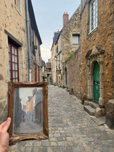 Load image into Gallery viewer, Late 19th Century French Oil Painting of Rue Saint-Pavin de la Cité, Vieux Mans, Le Mans