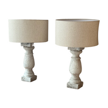 Load image into Gallery viewer, Pair Of 19th Century French Stone Balustrade Lamps