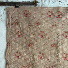 Load image into Gallery viewer, 19th Century French Boutis Floral Quilt